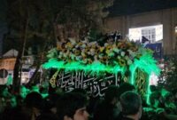 سوگ فاطمی در خیابان‌های دامغان+ویدیو