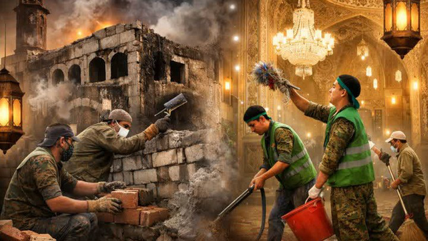 جهادگران پای کار بازسازی و غبارروبی مساجد آسیبدیده سمنان جهادگران پای کار بازسازی و غبارروبی مساجد آسیبدیده سمنان