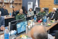 نشست ستاد پشتیبانی از دفاع مقدس شهرستان دامغان با صنعتگران